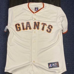 San Francisco Giants Majestic Jersey Brian Wilson #38 w/ 2010 World Series Patch